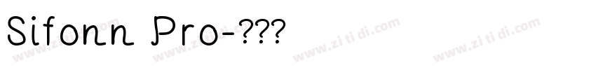 Sifonn Pro字体转换